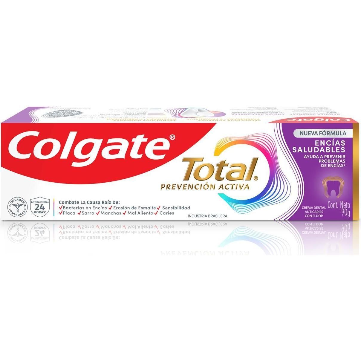 Pasta Dental Colgate Total Encías Saludables Con Flúor 90 g
