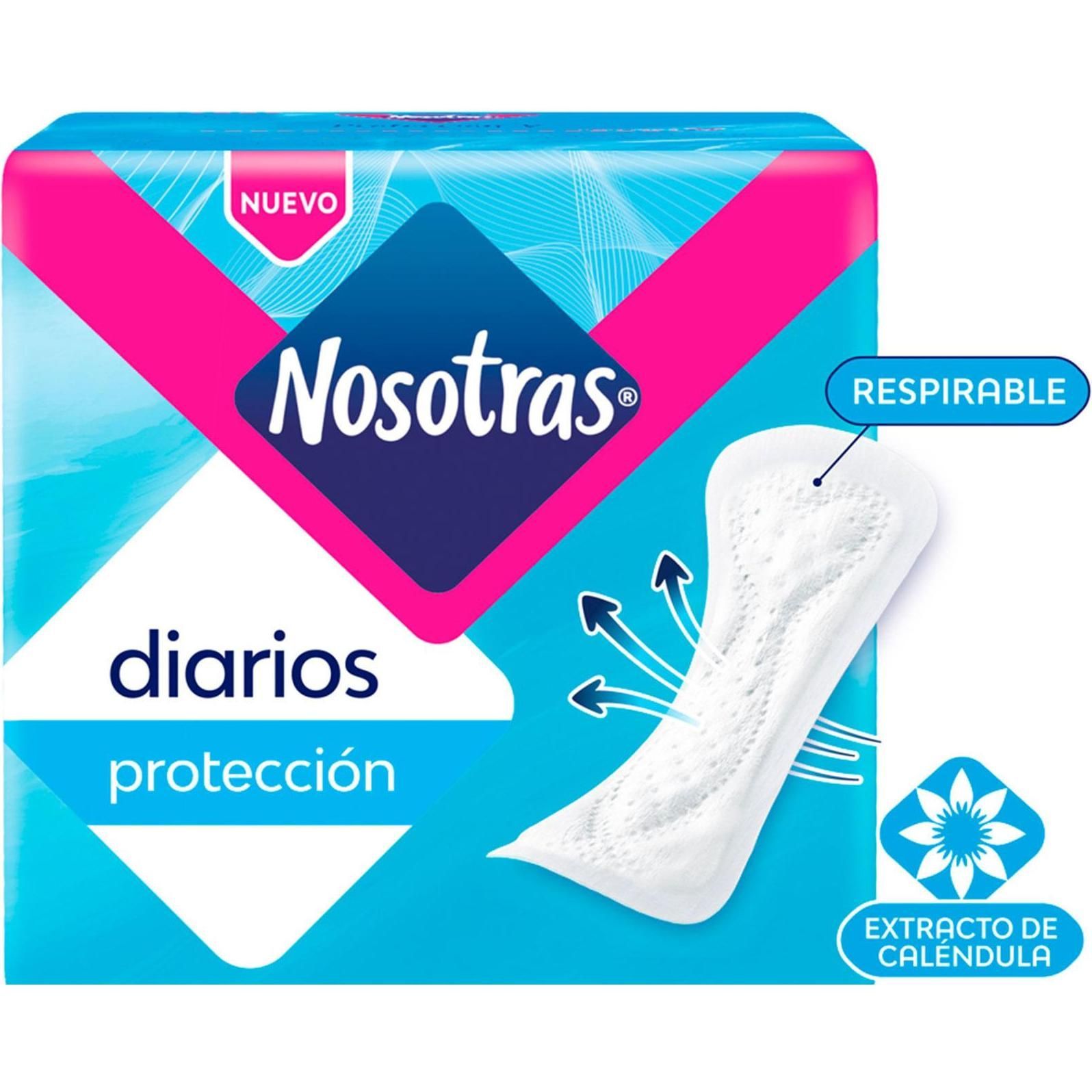 Protectores Diarios Nosotras Respirable Calend 15 Unidades