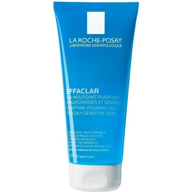 Gel Effaclar La Roche-Posay (Agua, Laurilsulfato, Cocamidopropyl, Glicerina, Acido Salicilico, Filobioma, Acido Citrico, Cloruro De Sodio, Hidroxido De Sodio, Fenoxietanol) 200 mL