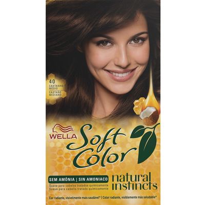 Tinte Capilar Wella Soft Color N°40 Castaño Mediano