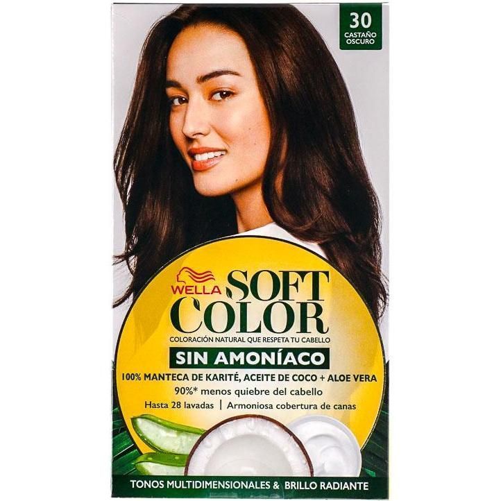 Tinta Soft Color 30 Castaño Oscuro Sin Amoníaco 1 Unidad
