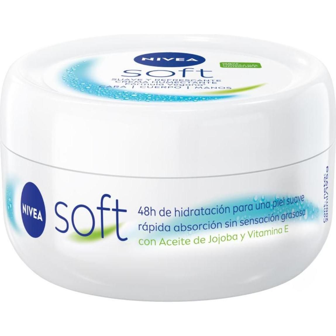 Crema hidratante Intensiva NIVEA Soft Para Uso Diario 200 ml