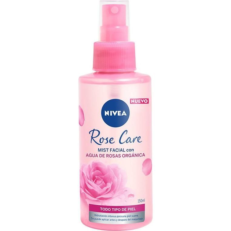 Agua De Rosas Nivea Spray Mist Facial Frasco 150 ml