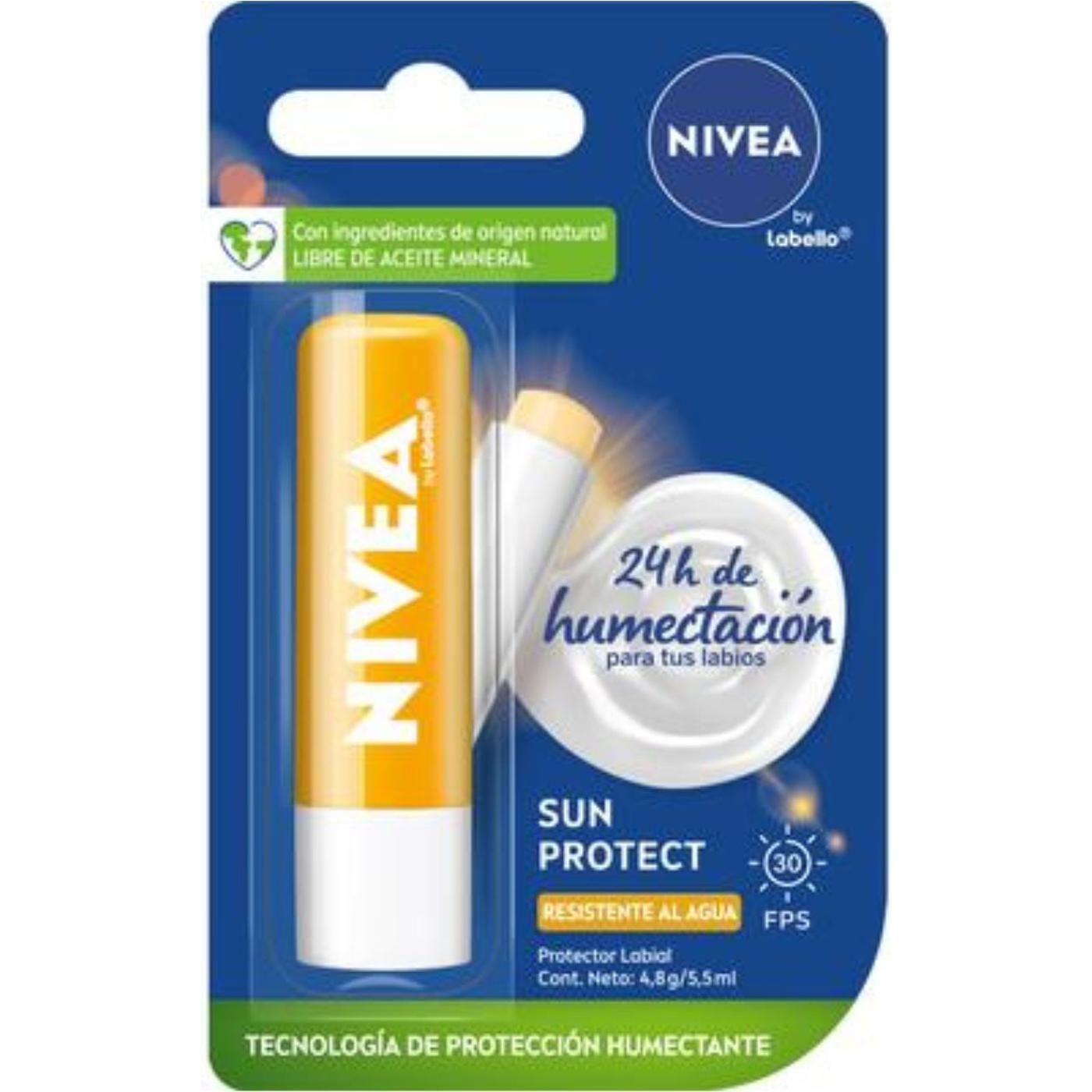 Protector Labial SUnidad Protect Fps 30 Nivea 1 Unidad
