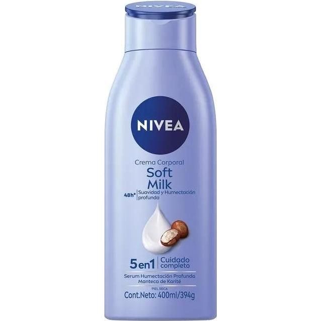 Crema Corporal Nivea Soft Milk 5 En 1 400 ml