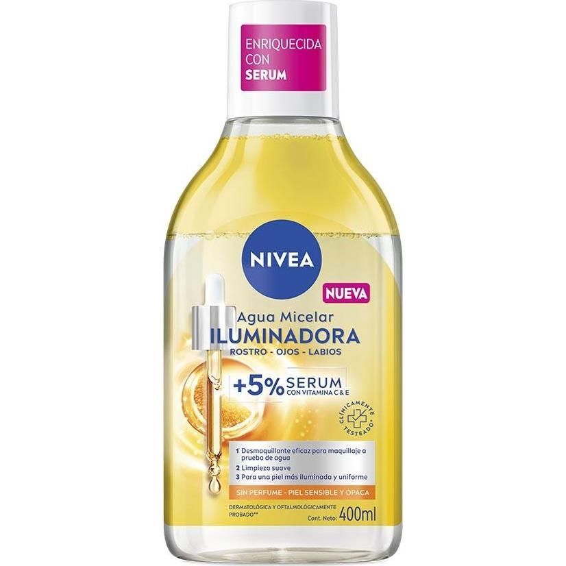 Agua Micelar Nivea Iluminadora Piel Sensible 400 ml