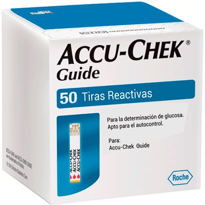 Tiras Reactivas Para Glucosa Accu-Chek Guide Caja 50 Unidades