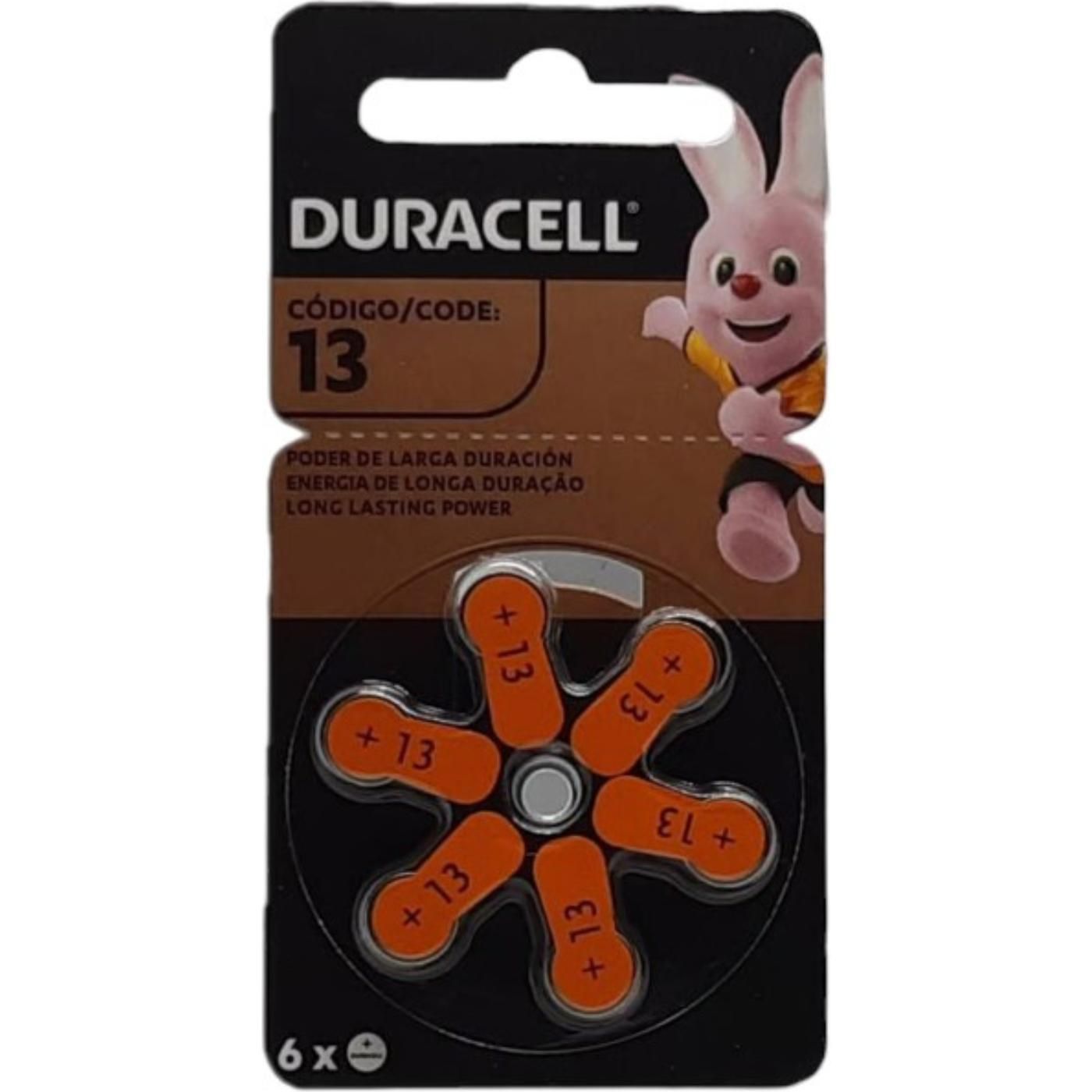 Pila Duracell Auditiva 13 6 Unidades
