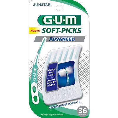 Palillos Interdentales Gum Soft-Picks Advanced 36 Unidades