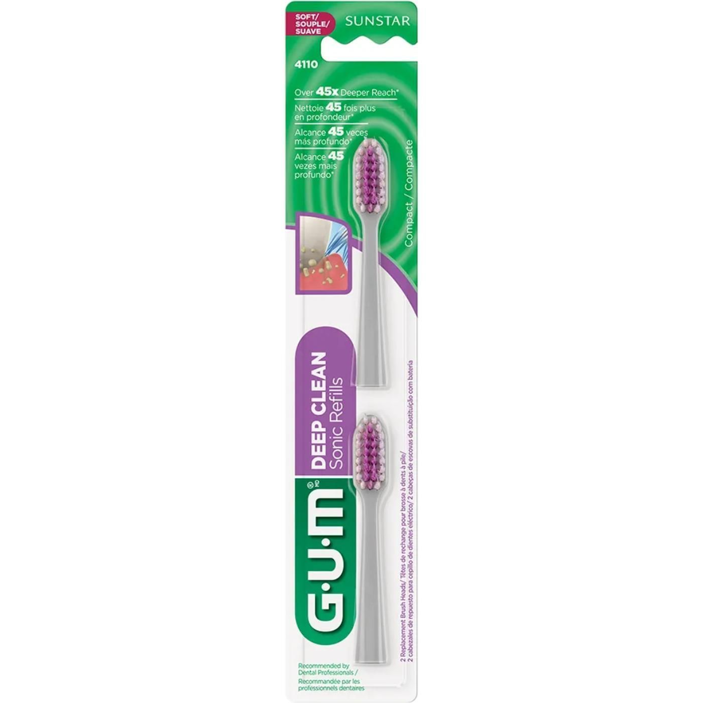 Repuesto Gum Cepillo Dental Eléctrico Suave Limpieza Profunda 2 Unidades