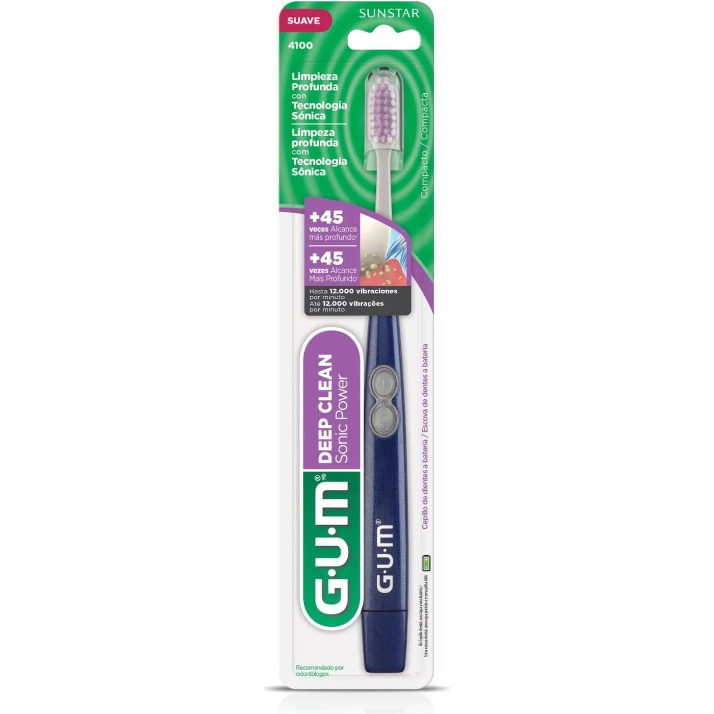 Cepillo Dental Eléctrico Gum Suave Limpieza Profunda