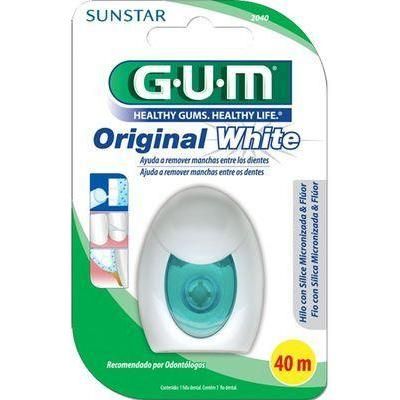 Hilo Gum Dental Blanqueador 40 Metros 1 Unidad