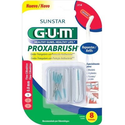 Cepillo De Dientes G.U.M Interdental  Cilind  8 Uds