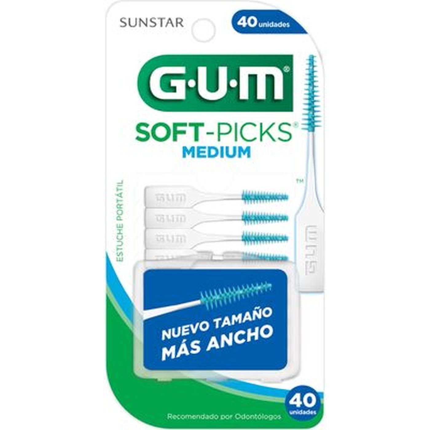Palillos Interdentales Soft Picks Gum Medium 40 Unidades