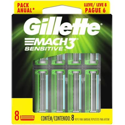 Repuestos Para Máquina De Afeitar Gillette Match 3 Sensitive 8 Un
