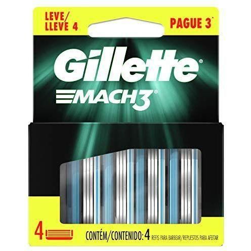 Cartuchos Para Afeitar Gillette Mach3 4 Unidades