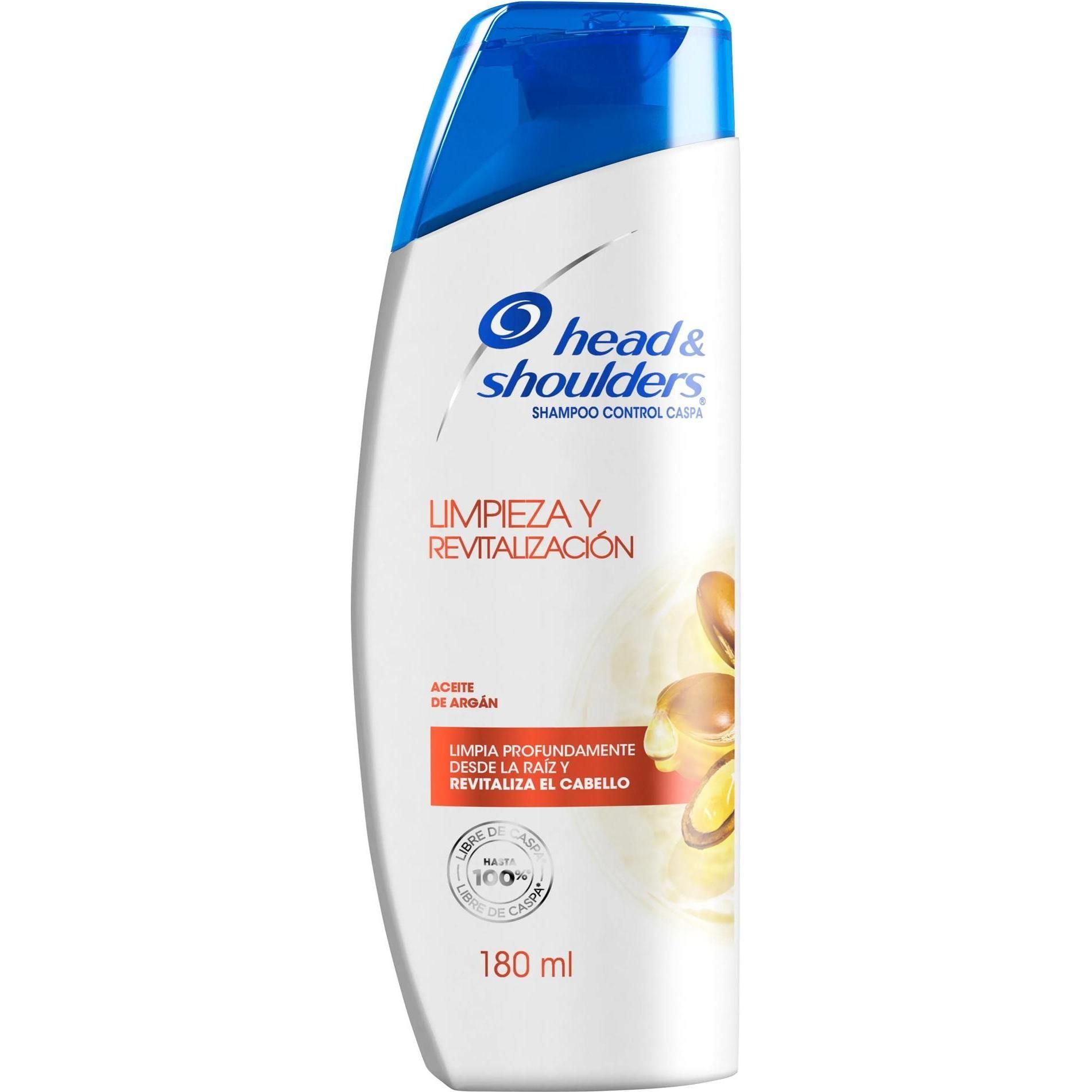 Shampoo Head & Shoulders Limpieza y Revitalización Aceite De Argan 180 ml