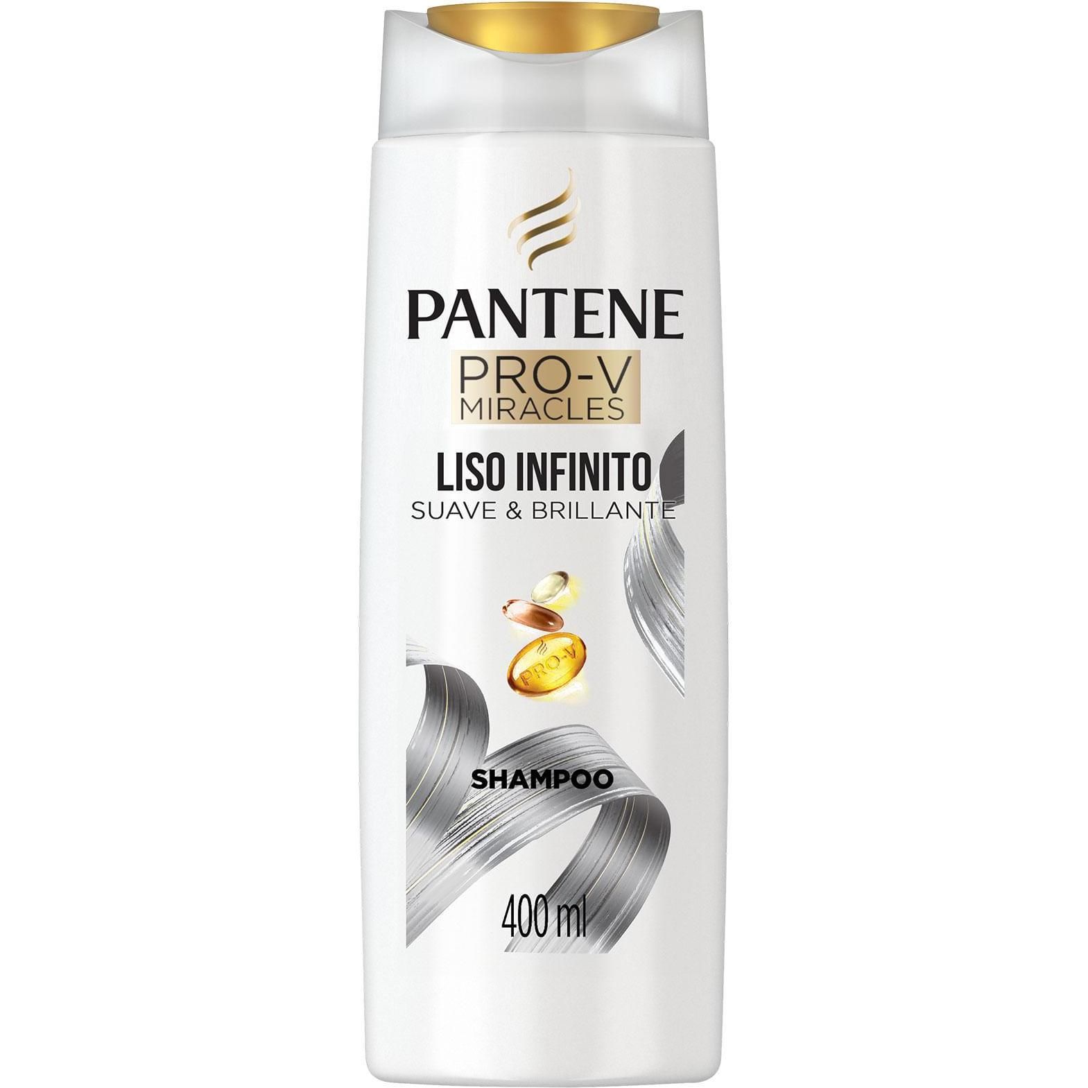 Shampoo Pantene Prov Mirac Liso Infinito 400 ml