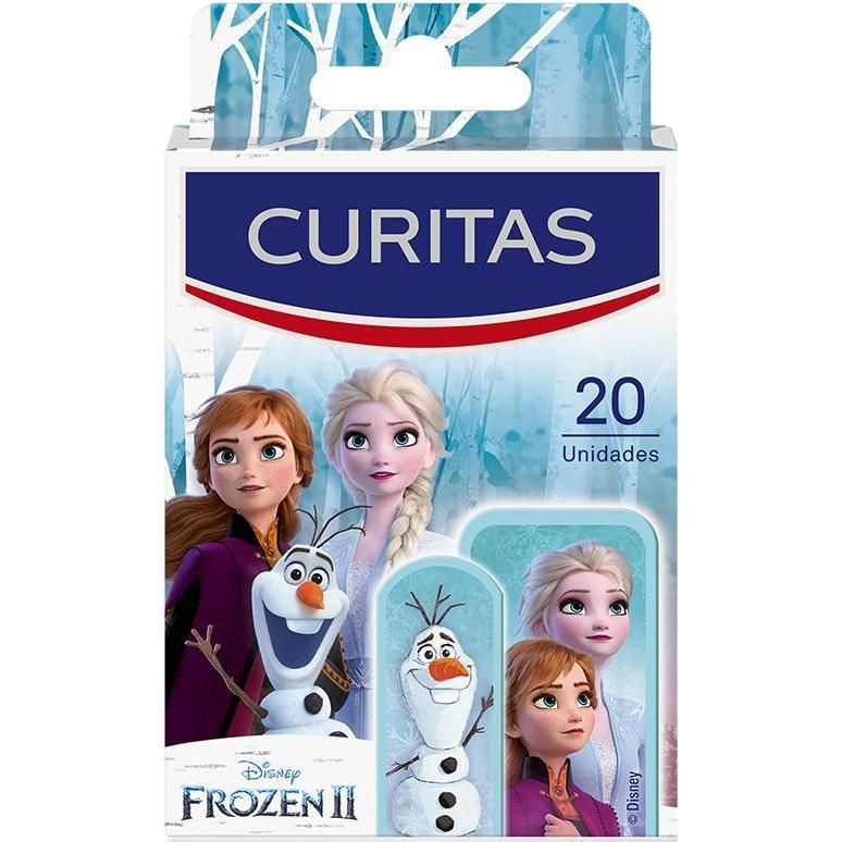 Apósitos Adhesivos Curitas Frozen II Para Niños 20 Unidades