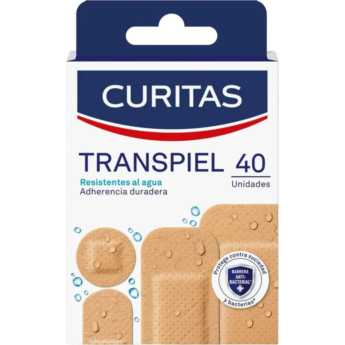 Apósitos Curitas Surtidos Transpiel 40 Unidades
