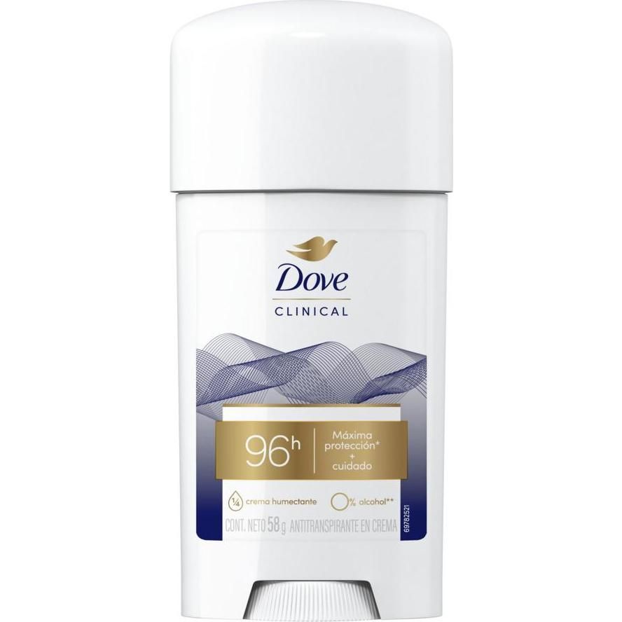 Antitranspirante Dove Clinico Crema Dama 58 g