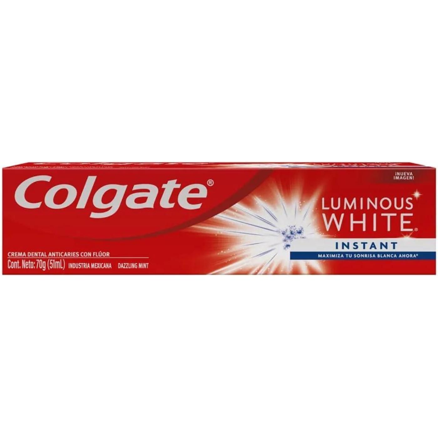 Pasta De Dientes Colgate Luminous White Instant 70 g