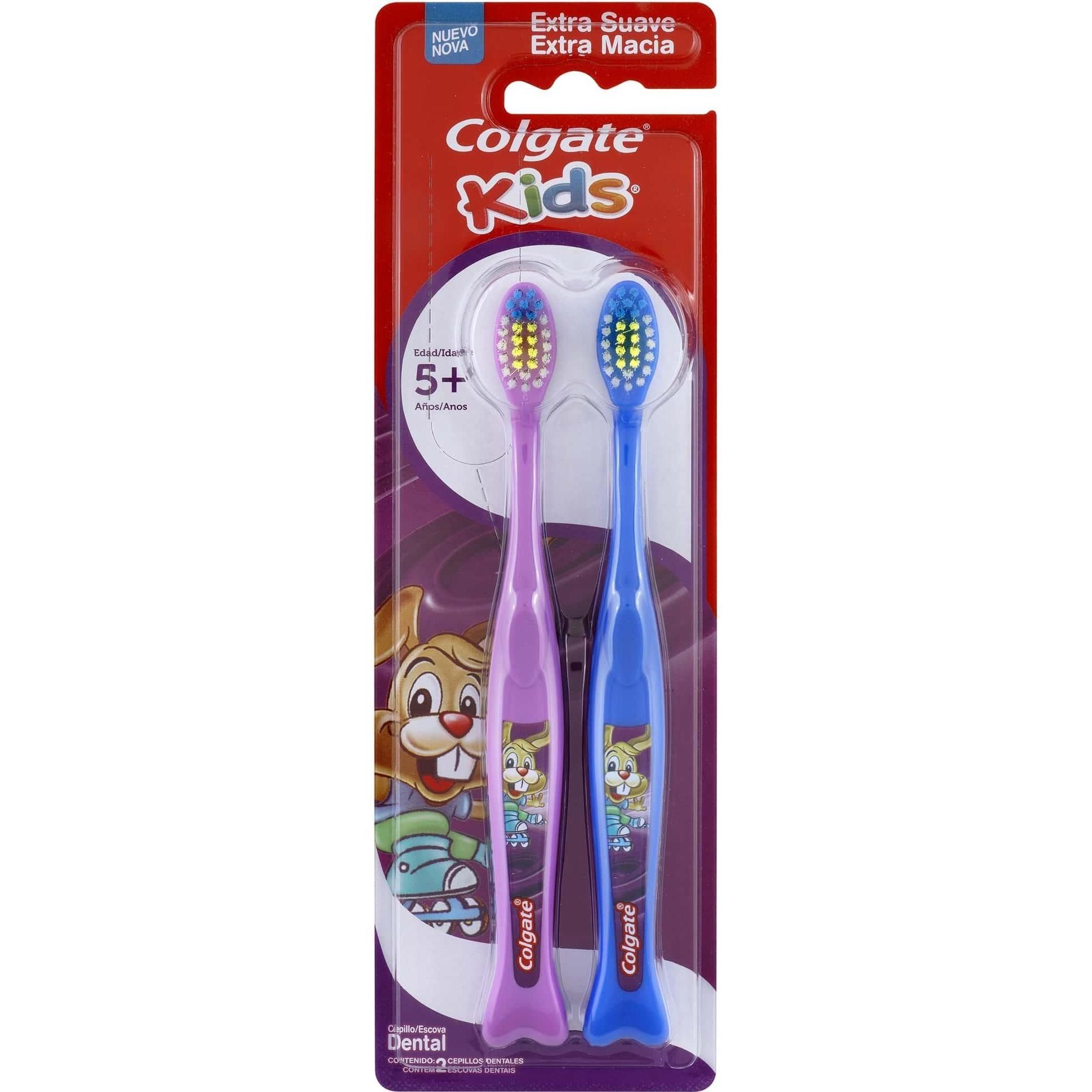 Cepillo de Dientes Colgate Kids Extra Suave 2 Unidades