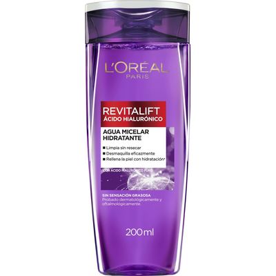 Agua Micelar L'Oréal Revitalift Ácido Hialurónico 200 ml