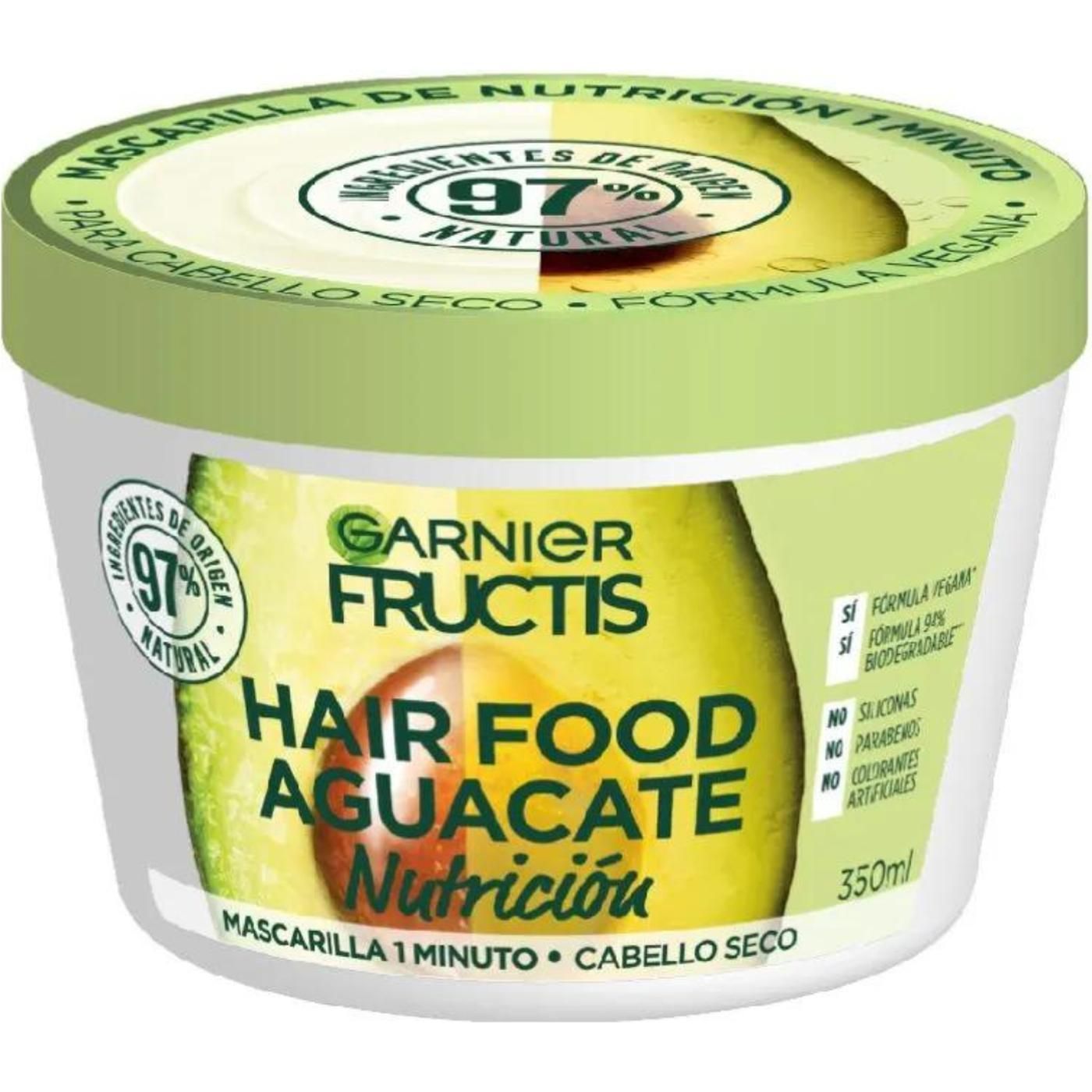 Crema De Tratamiento Fructis Hair Food Aguacate 350 ml