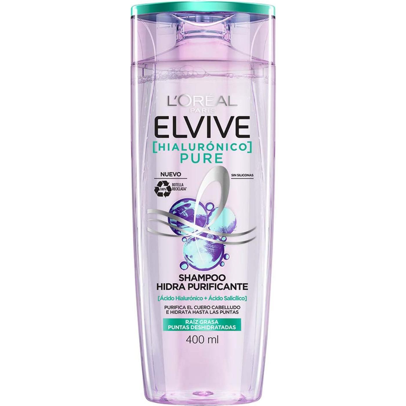 Shampoo Elvive Hialuronic Pure 400 Ml