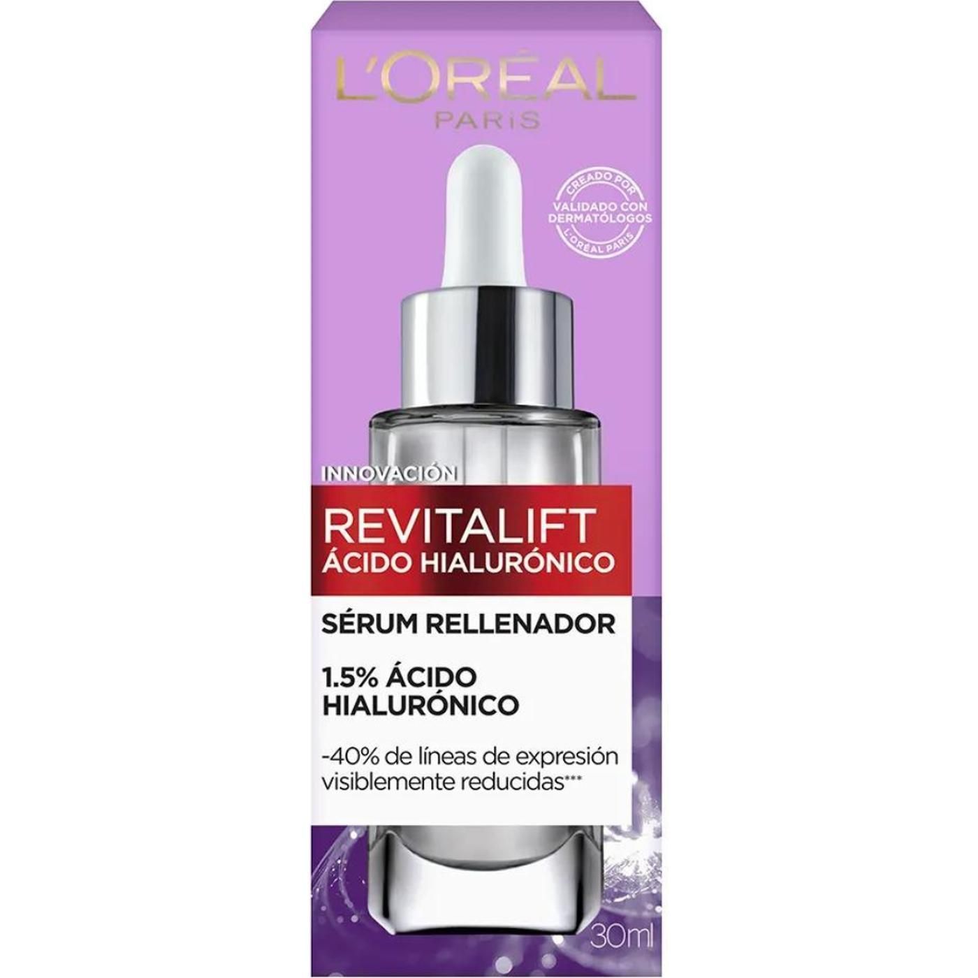 Sérum Facial L'Oreal Paris Revitalift Ácido Hialurónico Antiarrugas 30 ml