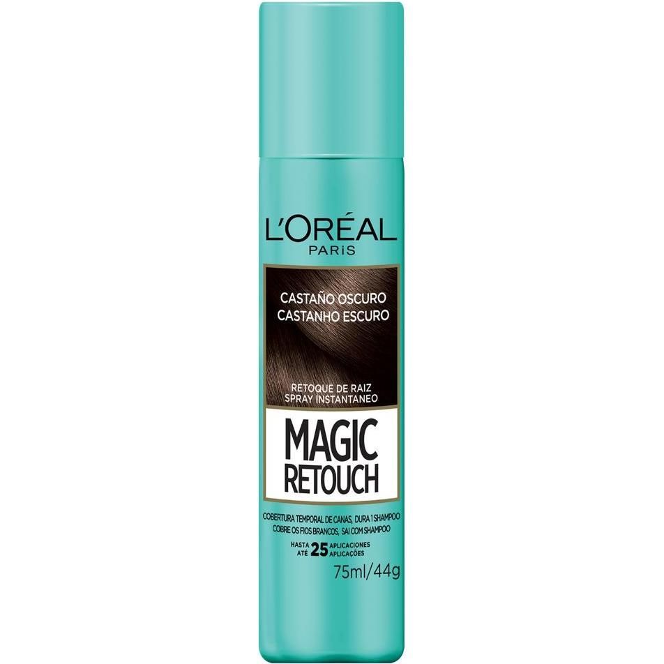 Retocador De Raíces Magic Retouch De L'Oréal Paris Tono Castaño Oscuro 75ml