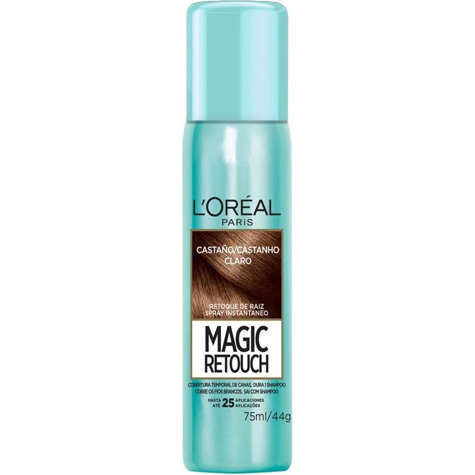 Retocador De Raíces Magic Retouch De L'Oréal Paris Tono Castaño Claro 75ml