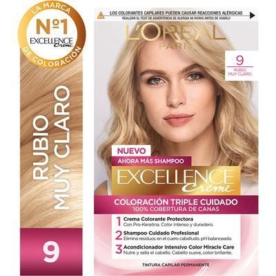 Color Permanente Excellence N9 Rubio Muy Claro 1 Unidad