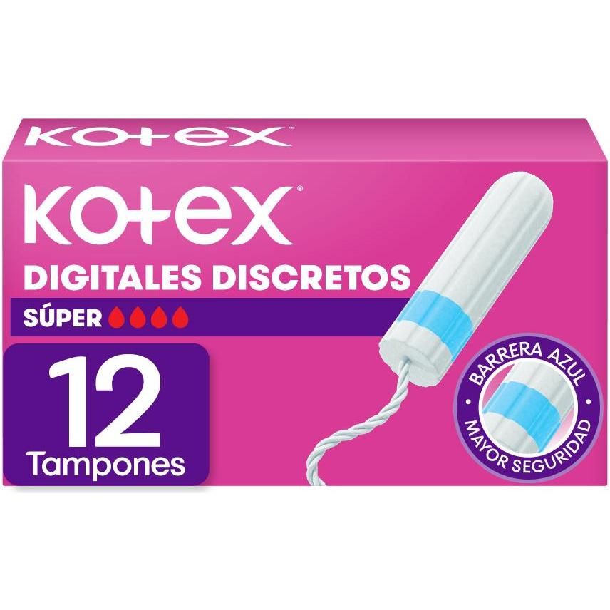 Tampones Kotex Digital Super 12 Unidades
