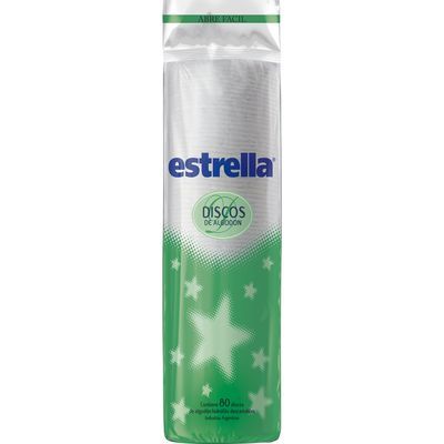 Algodón Estrella En Discos 80 Unidades