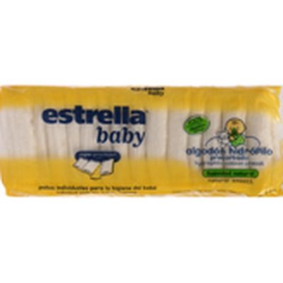 Algodon Precortado Baby Estrella X 100 Unidades