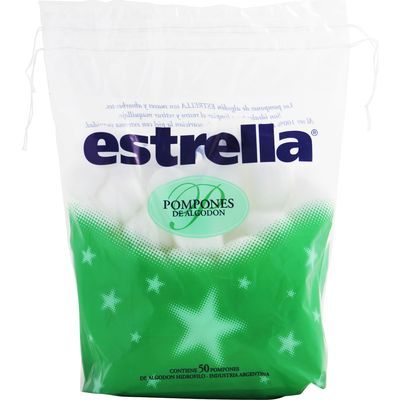 Algodón Estrella En Pompones 50 Unidades
