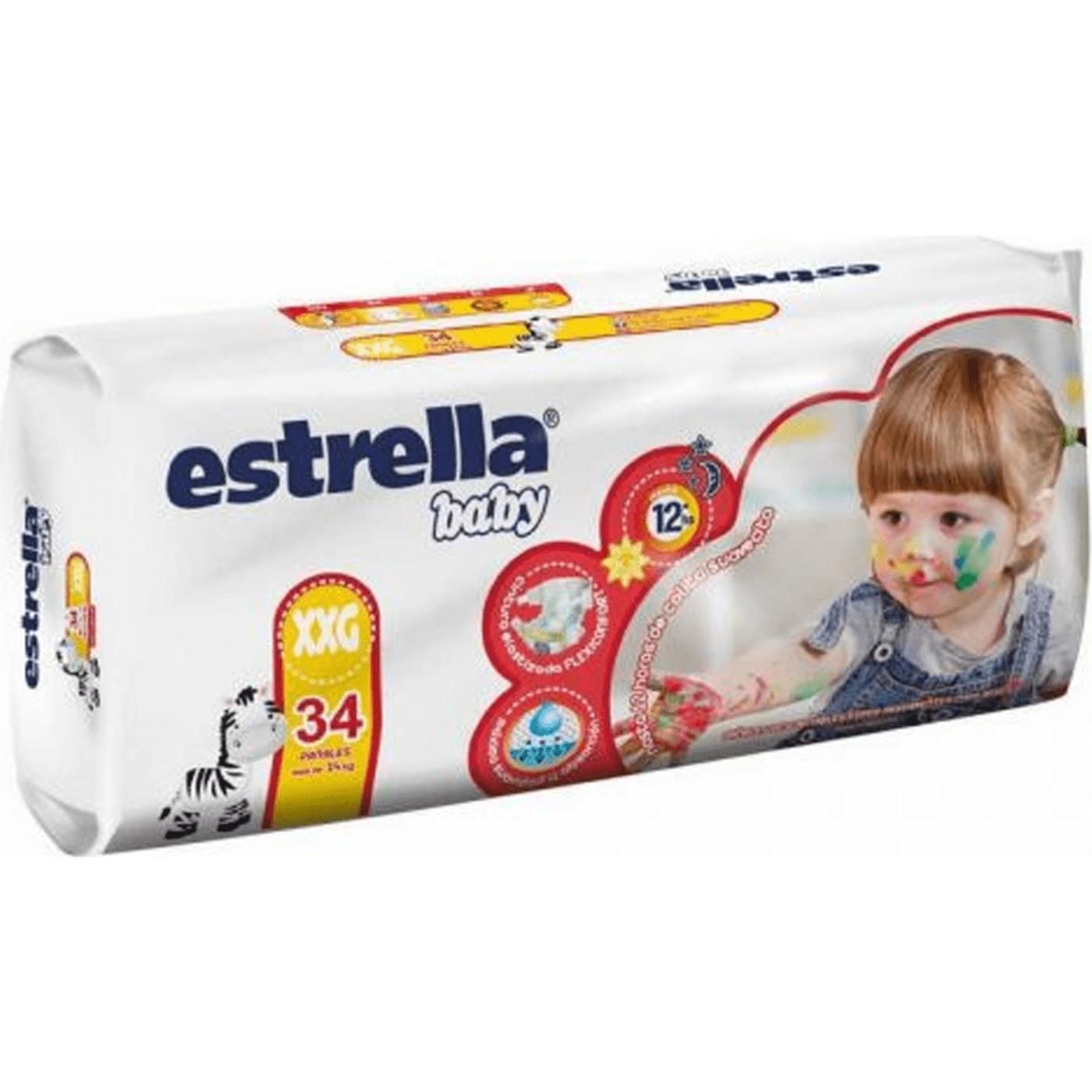 Pañal Estrella Caricias Algodon (Xxg) 34 Unidades