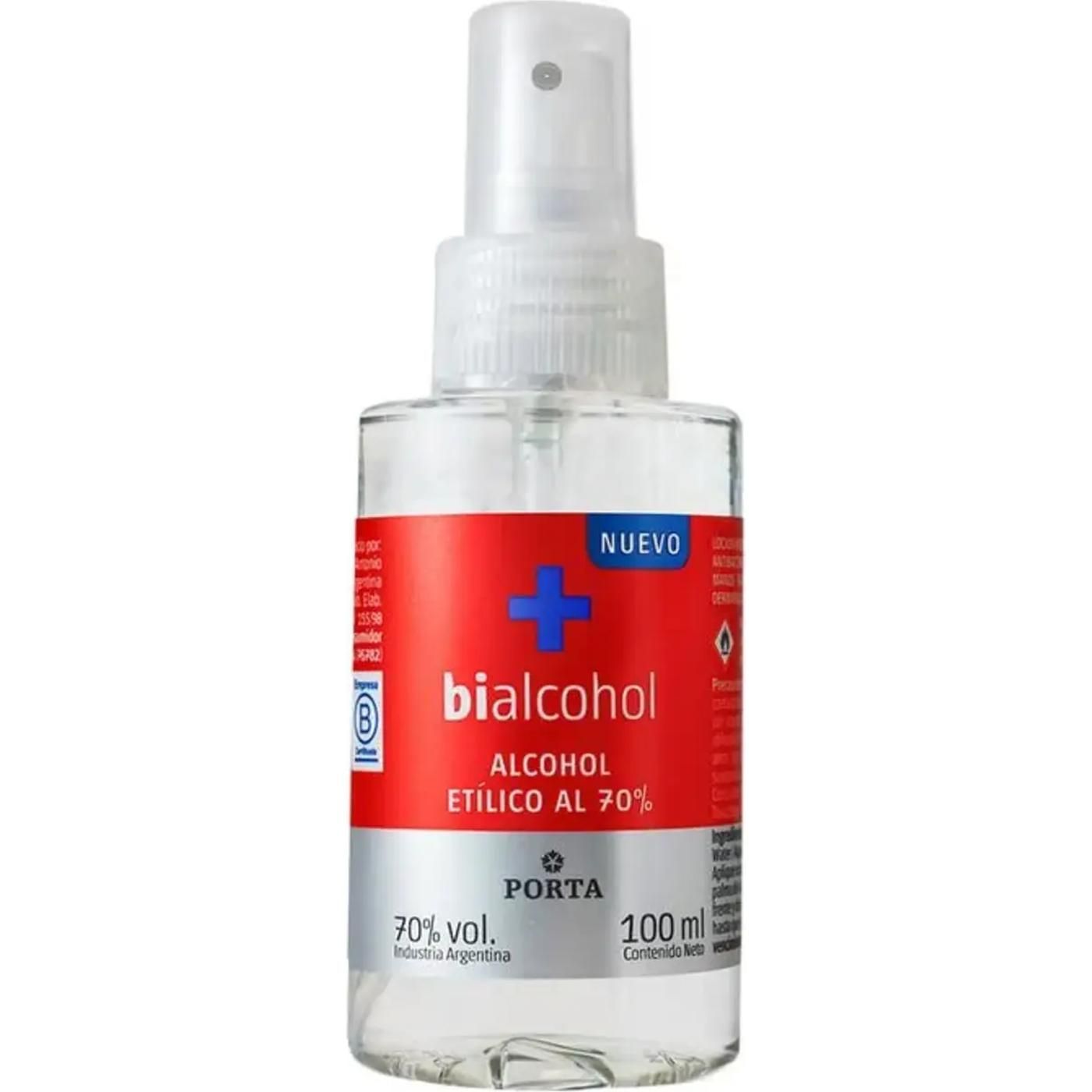 Alcohol Bialcohol En Spray Porta (70°) 100 ml