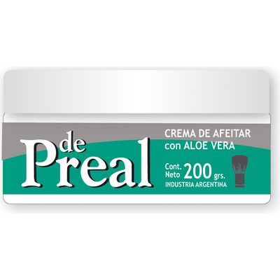 Pote Crema Afeitar De Preal Con Aloe Vera 200 g