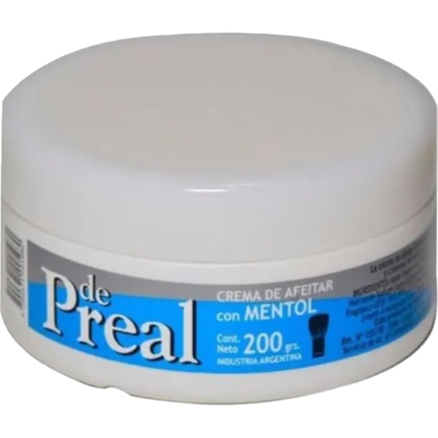 Preal Crema De Afeitar Con Mentol X 200 G