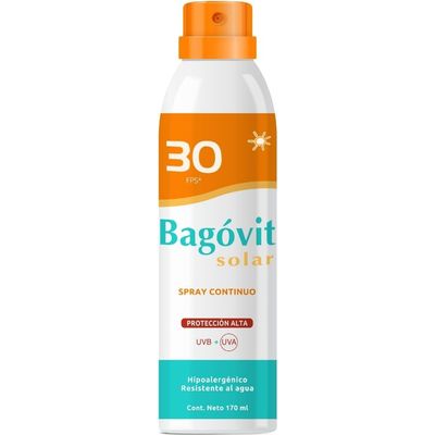 Bagovit Solar Factor 30 Spray Continuo X170Ml.