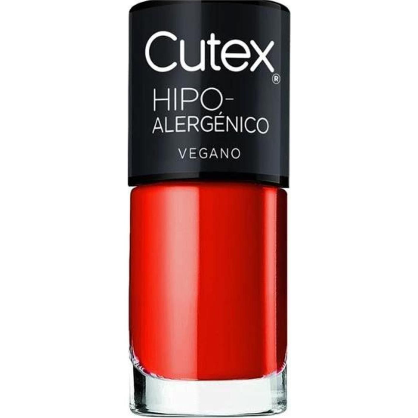 Esmalte Cutex Hipoalergénico Vegano Rojo