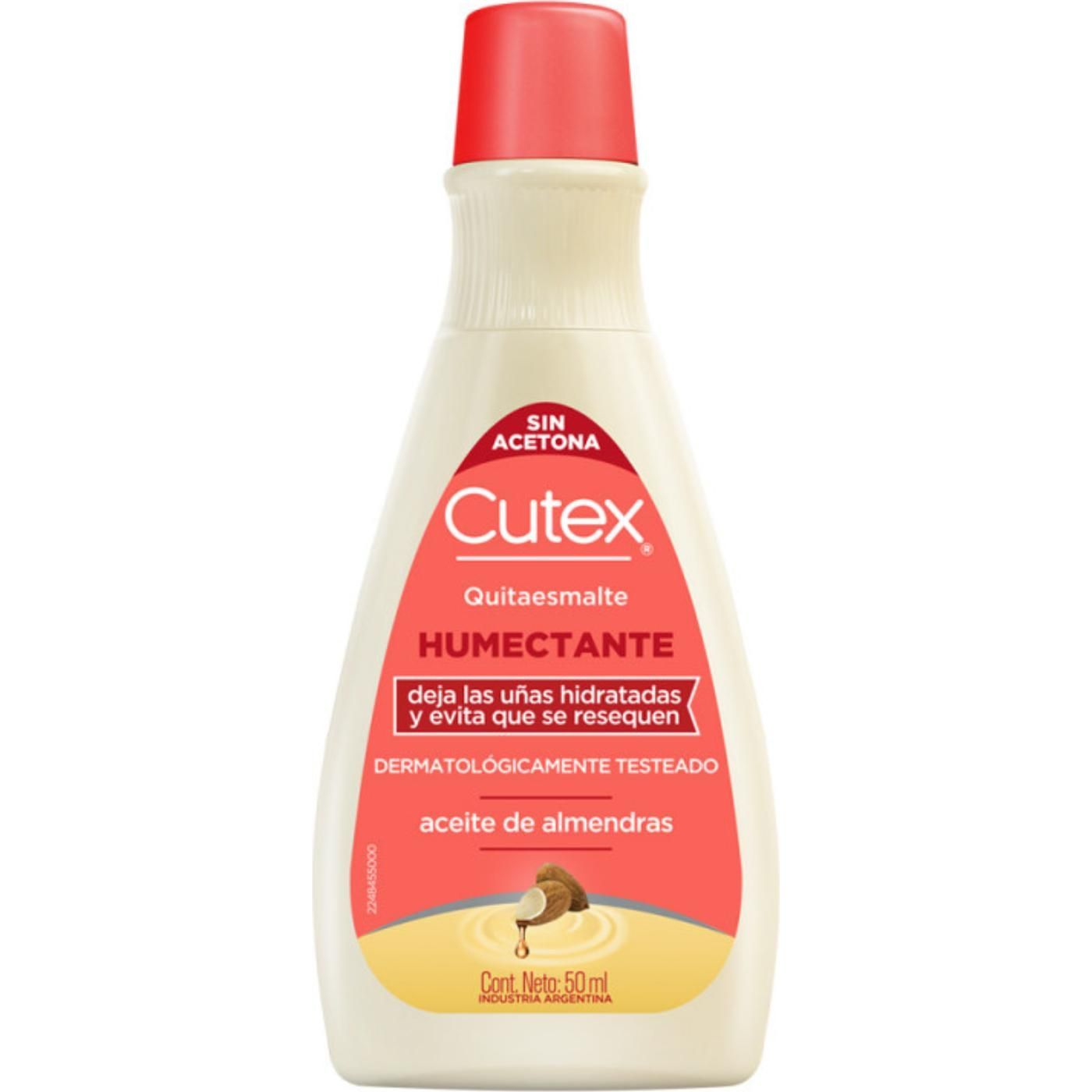Quitaesmalte Cutex Humectante Con Aceite Almendra 50 ml