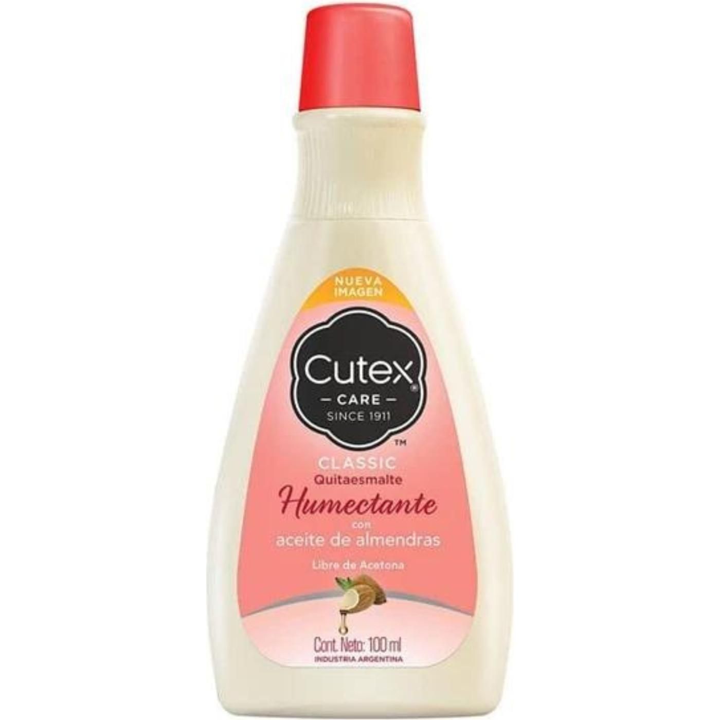 Quitaesmalte Cutex Humectante Con Aceite De Almendra 100 ml
