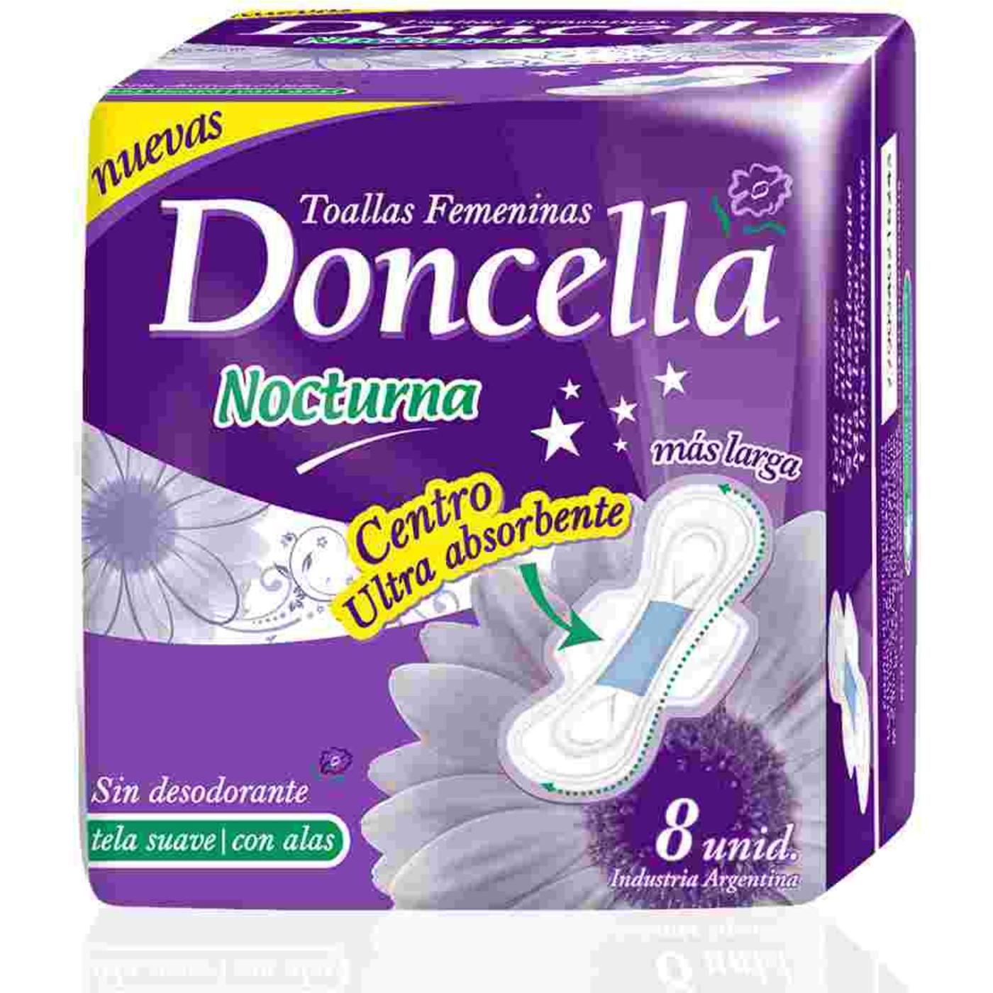 Toalla Femenina Doncella Nocturna Con Alas 8 Unidades