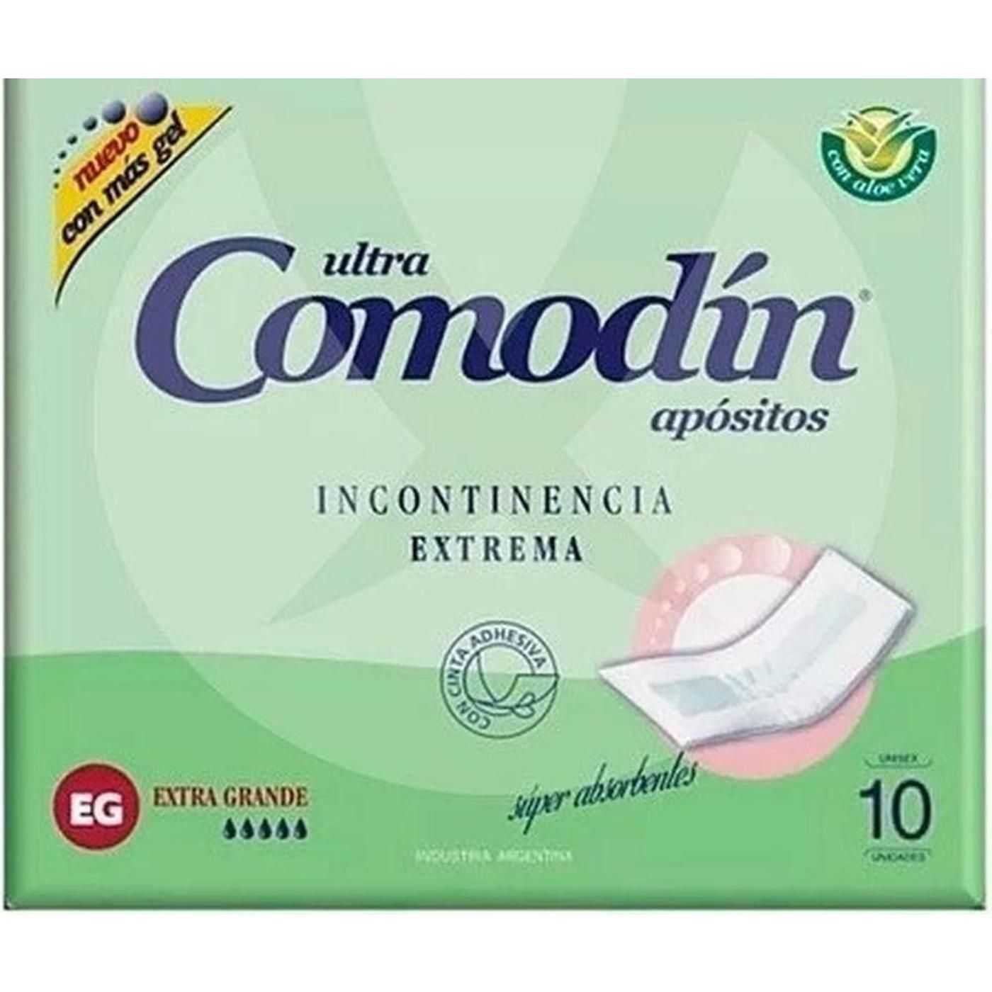 Apositos Comodin Incontinencia Extrema Extra Grande 10 Unidades