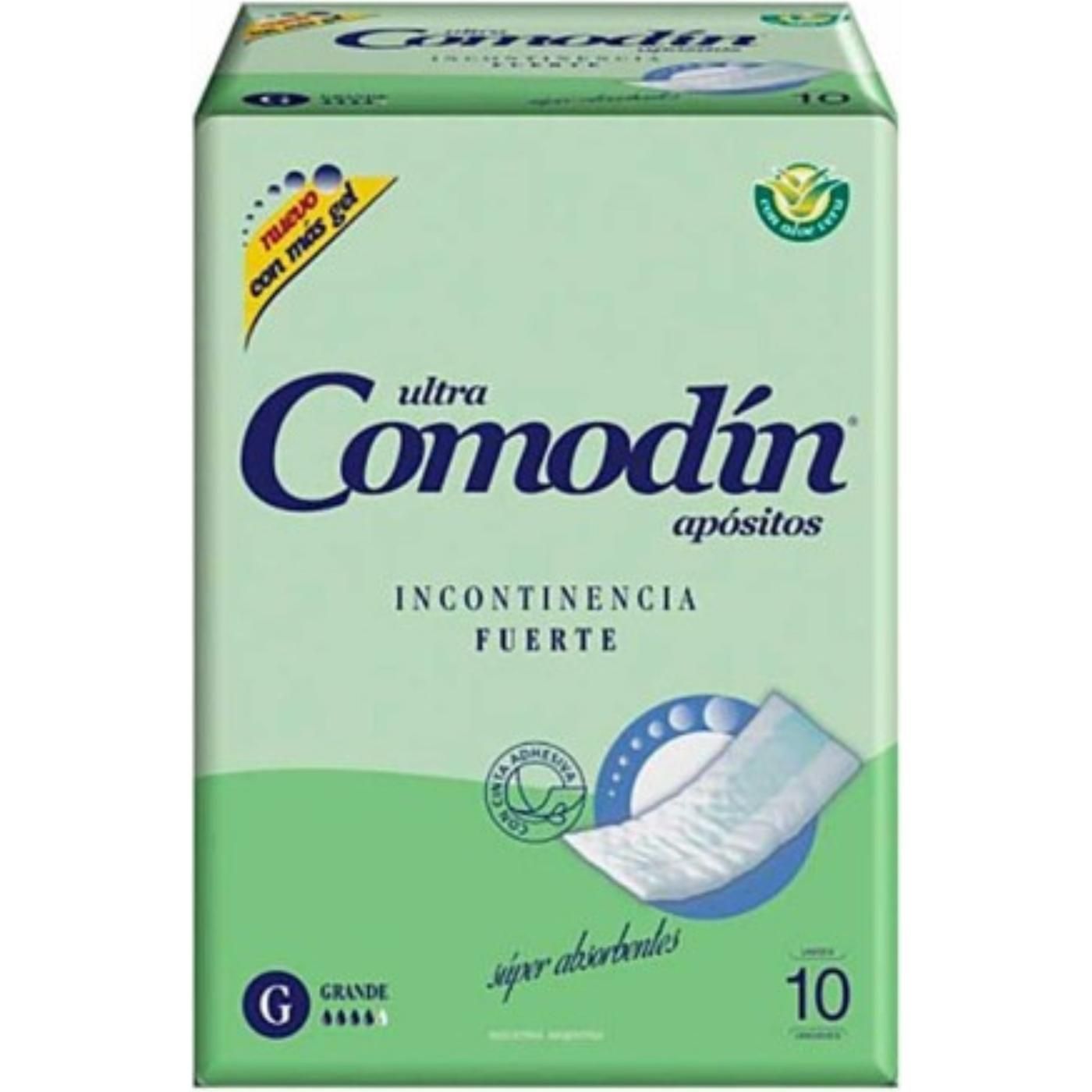 Apositos Comodin Incontinencia Fuerte Grande 10 Unidades