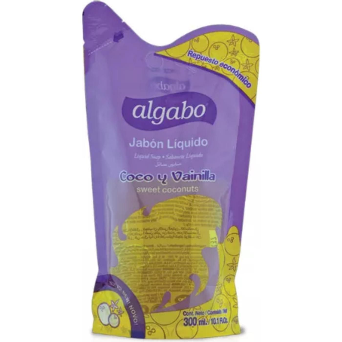 Jabón Líquido Algabo Coco Repuesto 300 ml